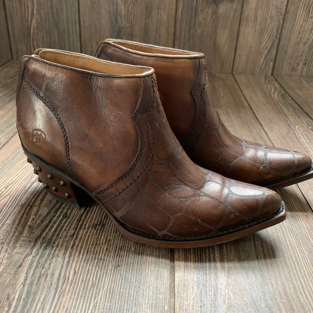 Ariat Brown Leather Ankle Boots